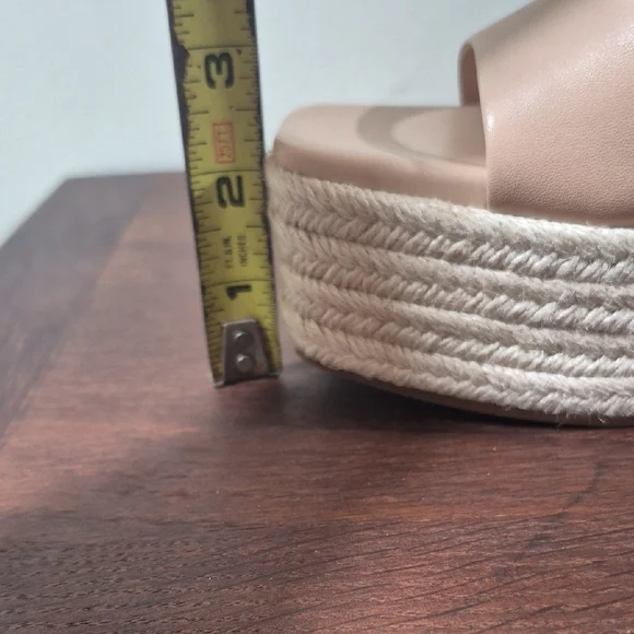 Gianni Bini Nude Wedge Sandals - Picture 9 of 9